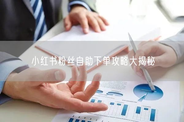 小红书粉丝自助下单攻略大揭秘