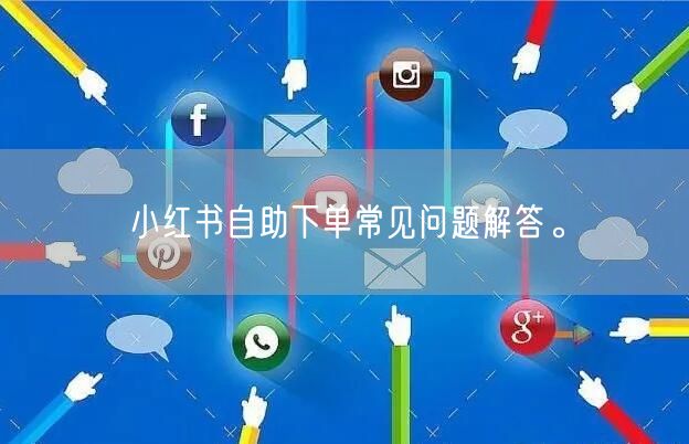 小红书自助下单常见问题解答。