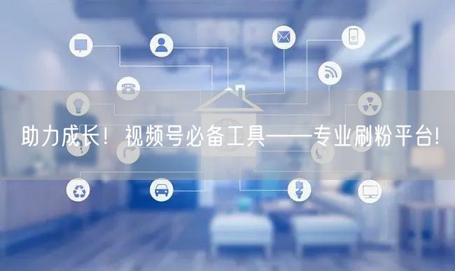 助力成长！视频号必备工具——专业刷粉平台!