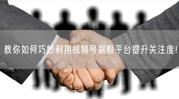 教你如何巧妙利用视频号刷粉平台提升关注度！
