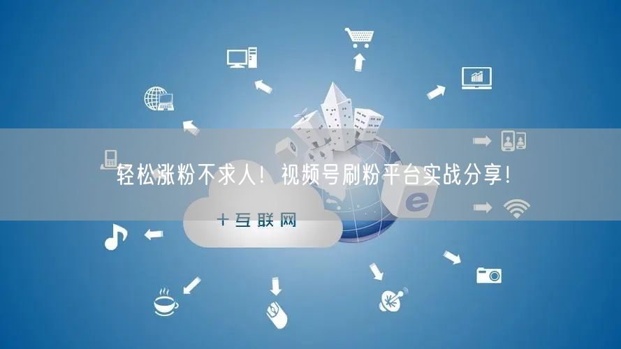 轻松涨粉不求人！视频号刷粉平台实战分享！