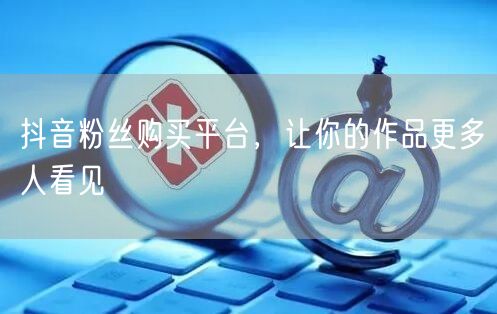 抖音粉丝购买平台，让你的作品更多人看见