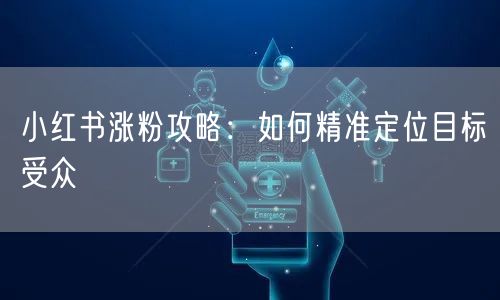 小红书涨粉攻略：如何精准定位目标受众