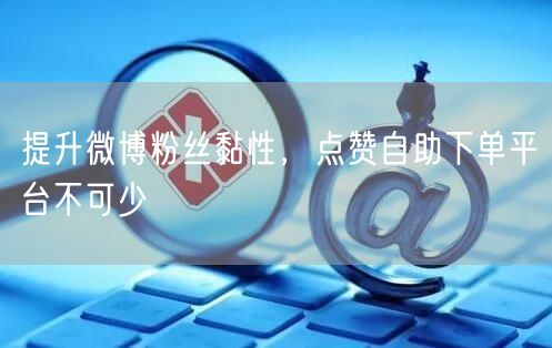 提升微博粉丝黏性，点赞自助下单平台不可少