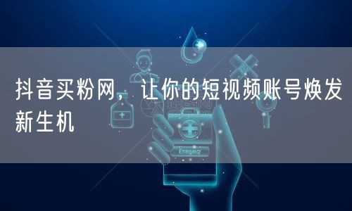 抖音买粉网，让你的短视频账号焕发新生机