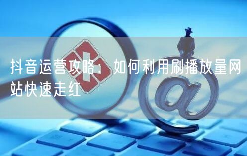 抖音运营攻略：如何利用刷播放量网站快速走红