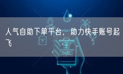 人气自助下单平台，助力快手账号起飞