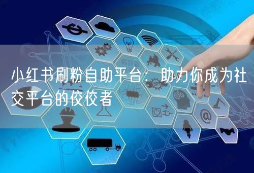 小红书刷粉自助平台：助力你成为社交平台的佼佼者