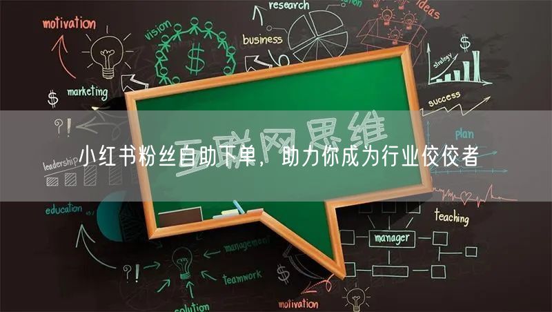 小红书粉丝自助下单，助力你成为行业佼佼者