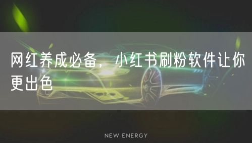 网红养成必备，小红书刷粉软件让你更出色