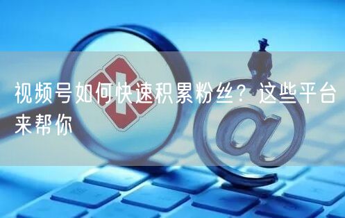 视频号如何快速积累粉丝？这些平台来帮你